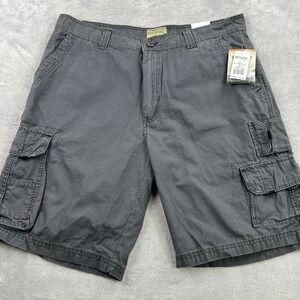Rustic Ridge Ripstop Cargo Shorts 40 Charcoal Gray Men Outdoor Hiking Workwear